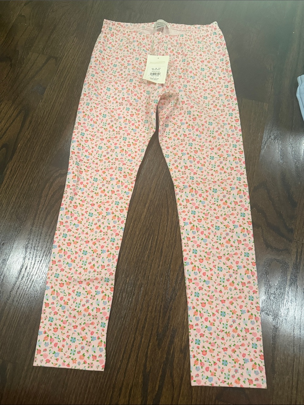 The Beaufort Bonnet Company Pink Floral Kids Leggings
